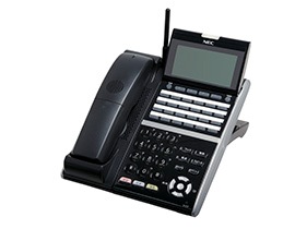 DTZ-24BT-3D(BK)TEL 24ボタンカールコードレスデジタル多機能電話機(BK)
