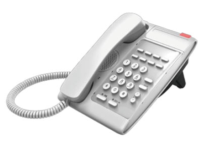 DT230HM電話機(WH) ホワイト　ホテル客室向け電話機の写真・イメージ