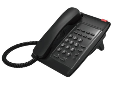 DT230HM電話機(BK) ブラック ホテル客室向け電話機の写真・イメージ